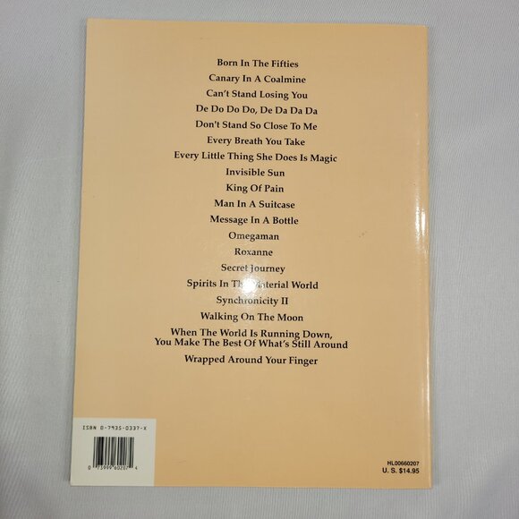 The Best of The Police Vocal Piano Guitar Lyrics Music Song Book - Picture 2 of 2